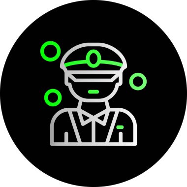 Bir doktor simgesinin vektör çizimi