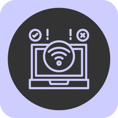 Kişisel ve ticari kullanım için internet vektör simgesi modern basit vektör çizimi