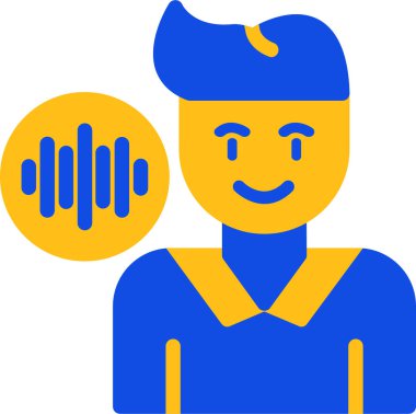 Adamım. Web simgesi basit illüstrasyon