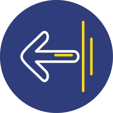 Yol işareti simgesinin vektör illüstrasyonu