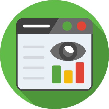 iş düz vektör simgesi