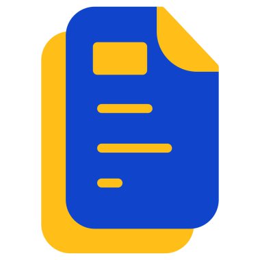 Belge. Web simgesi basit illüstrasyon