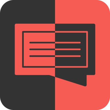 mesaj vektör simgesi modern illüstrasyon tasarımı