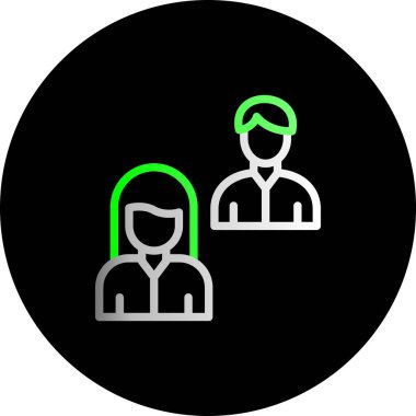 insanlar simge vektör illüstrasyonu