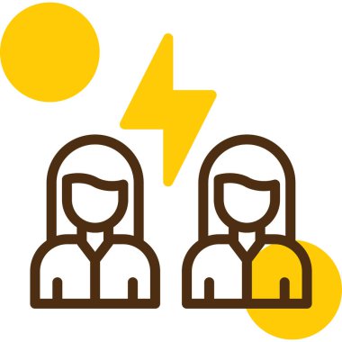 İnsan simgesinin vektör illüstrasyonu