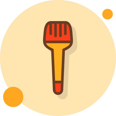 Barbekü. Web simgesi basit illüstrasyon