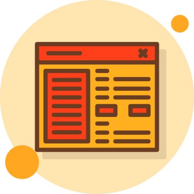 Bilgisayar. Web simgesi basit tasarım