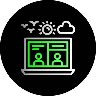 Vektör seo simgesi illüstrasyonu