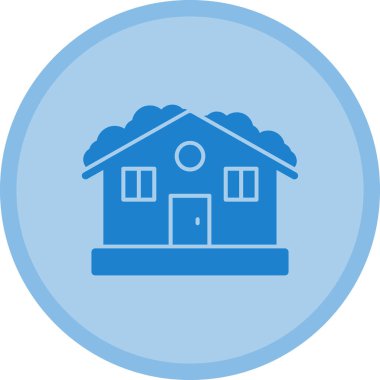 Modern binanın vektör illüstrasyonu