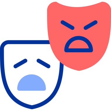 Bir maskenin vektör illüstrasyonu