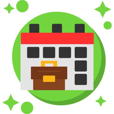 Takvim tarihi ay simgesi düz biçiminde