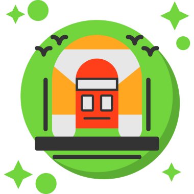 Modern bir simgenin vektör illüstrasyonu