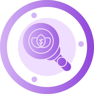 Çiçek simgesinin vektör illüstrasyonu