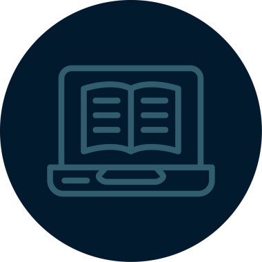 Kitap simgesinin vektör illüstrasyonu