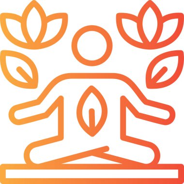 lotus. Web simgesi basit illüstrasyon