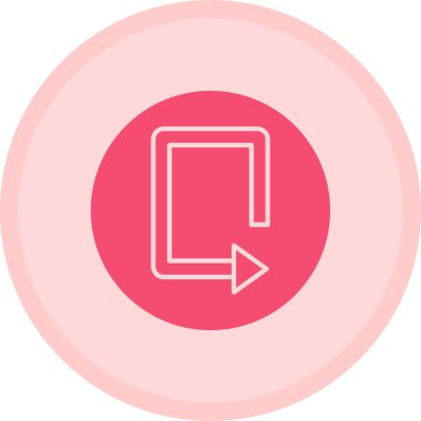 Ok. Web simgesi basit illüstrasyon