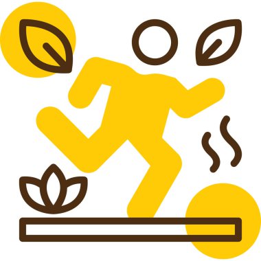 Sağlıklı bir yaşam tarzı. Basit resimleme