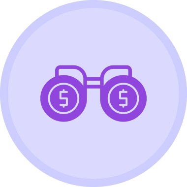 Para için. Web simgesi basit illüstrasyon