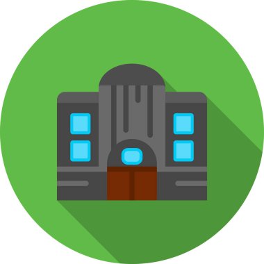 vektör düz simgesi, bina, ev, bina simgesi