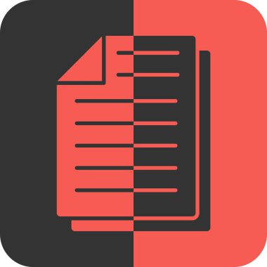 Belge simgesi soyut bir grupta izole edildi