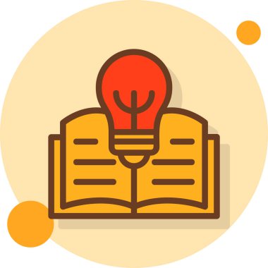 Kitap Simgesi. Vektör İllüstrasyonu