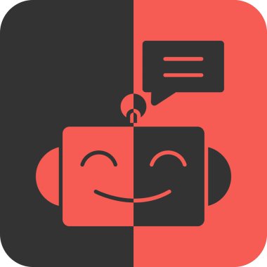 Kart sohbet simgesi sağlam biçimli