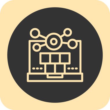 seo modern simgesinin vektör illüstrasyonu