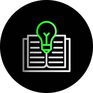 Fikir Vektörü Kabartma Simgesi Tasarımı