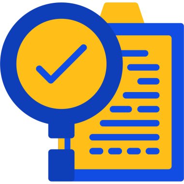 Kontrol listesi. Web simgesi basit illüstrasyon