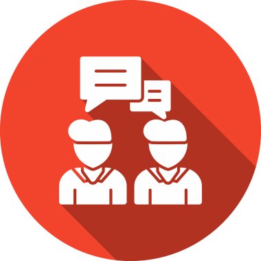 Sohbet simgesi vektör illüstrasyonu