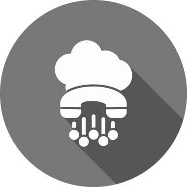 Bulut. Web simgesi basit bir illüstrasyon. bulut