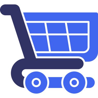 Alışveriş arabası ekommerce simgesi - taslak biçimi