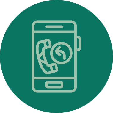 Vektör telefonu Ico, vektör illüstrasyonu