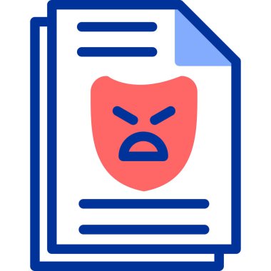 Çizgi film simgesinin vektör çizimi