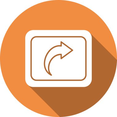 Ok. Web simgesi basit illüstrasyon