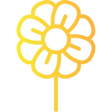 çiçek simgesi vektör illüstrasyonu