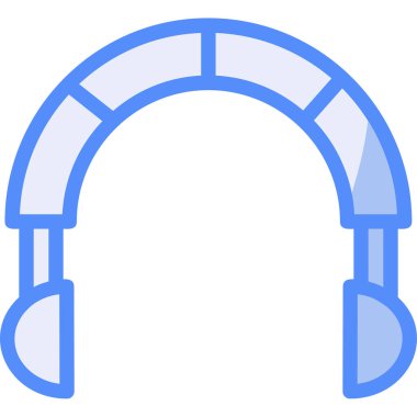 Kulaklık. Web simgesi basit illüstrasyon