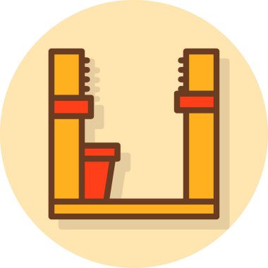 modern simge vektör illüstrasyonu, ofis konsepti