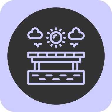 Klima ikonu vektör illüstrasyon tasarımı