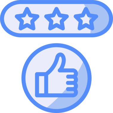 Başparmak yukarı. Basit resimleme