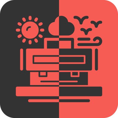 Kafe simgesi yumuşak renkli arka planda izole edilmiş moda tasarım tarzında