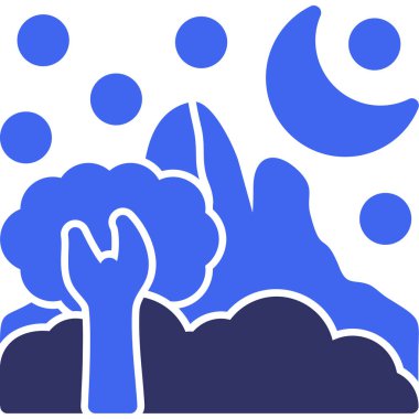 Bir ağacın vektör illüstrasyonu