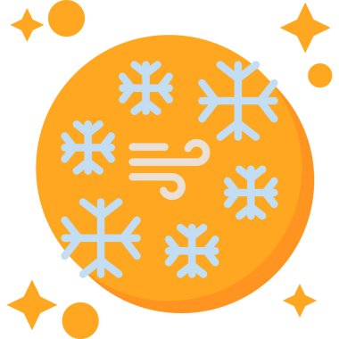 Kar Tanesi ikonu. Web için kar tanesi vektör simgelerinin basit gösterimi