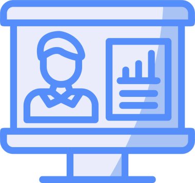 İş pazarlama simgesi vektör illüstrasyonu