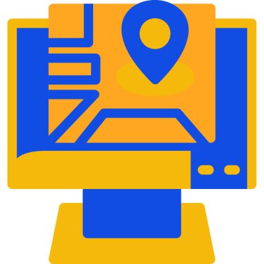 harita konumu gps simgesi