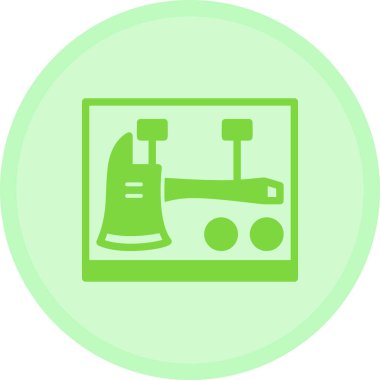 Elektrikli süpürge. Web simgesi vektör illüstrasyonu