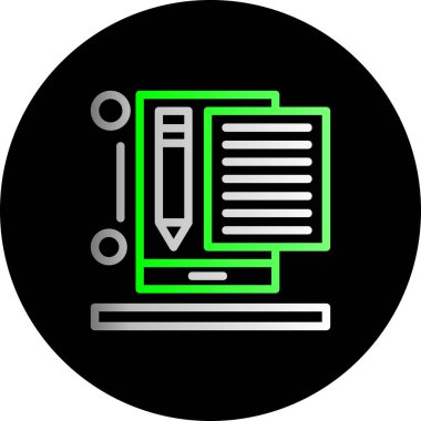 Belge simgesinin vektör illüstrasyonu