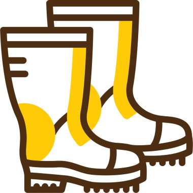 Çizmeler. Web simgesi basit illüstrasyon