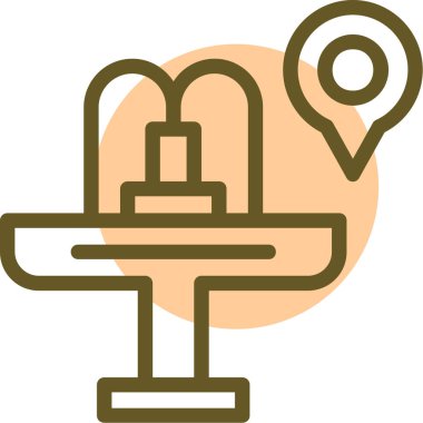 Harita işaretleyici vektör simgesi