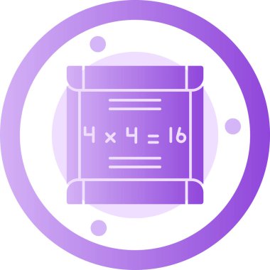 Matematik ikonu, vektör illüstrasyon tasarımı